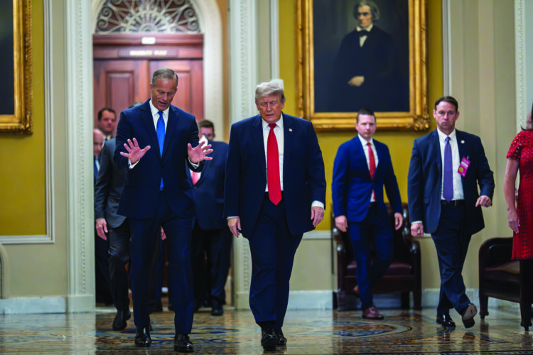 Trump holds tense meeting with Senate Republicans after calling off bill signing